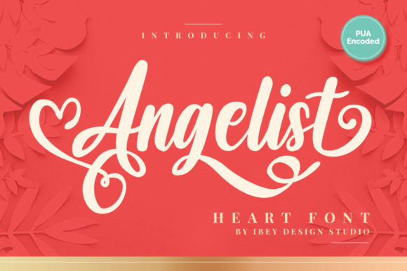 Angelist Heart: A Romantic Script Font for Your Brand