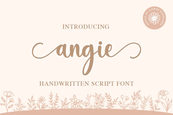 Angie: A Playful Script Font for Makers