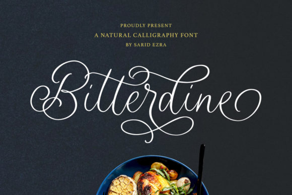 Bitterdine Typeface for Elegant Editorial Design