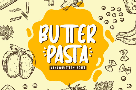 Butter Pasta: A Playful Script Font for Social Campaigns