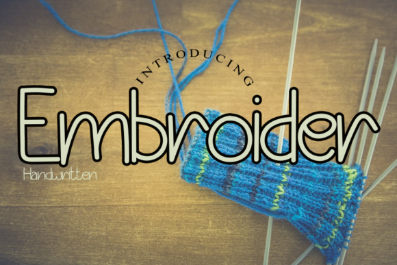 Embroider: A Handwritten Font for Authentic Branding