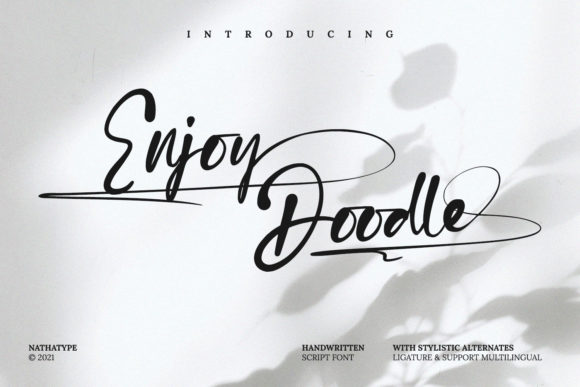 Enjoy Doodle: A Script Font That Elevates Brand Identity