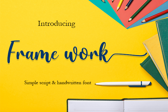 Frame Work: A Handwritten Font for Editorial Elegance