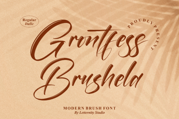 Grontfess Brushela: A Handwritten Font for Digital Charm