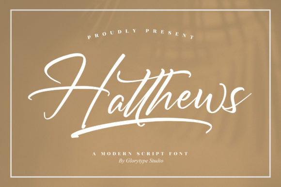 Hatthews: A Romantic Script Font for Editorial Design