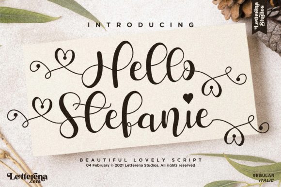Hello Stefanie: A Timeless Handwritten Typeface for Branding
