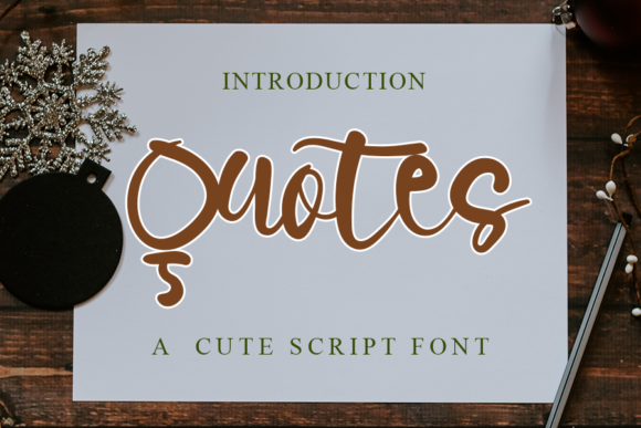 Quotes: A Refined Script Font for Modern Web Design