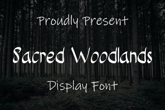 Sacred Woodlands: A Handwritten Font for Web Design