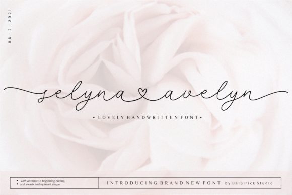 Selyna Avelyn: A Handwritten Font for Digital Design
