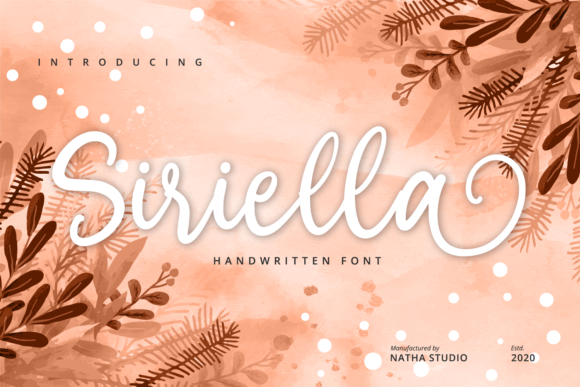 Siriella: A Handwritten Font for Editorial Grace