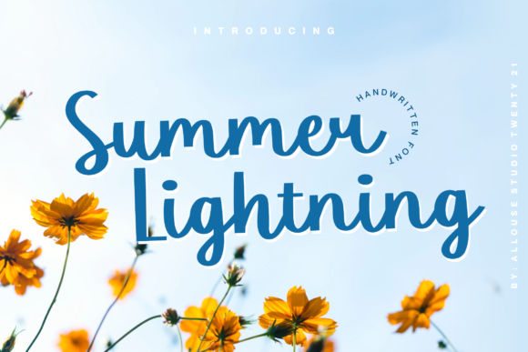 Summer Lightning: A Premium Handwritten Font for Your Brand
