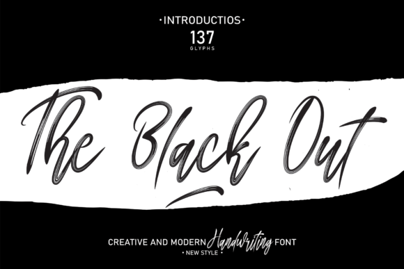 The Black Out: A Script Font for Polished Branding