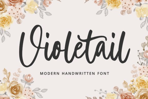 Violetail Modern: A Handwritten Font for Web Design